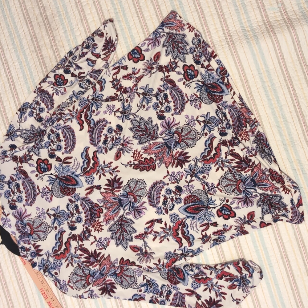 Liz Claiborne Blue/Aqua For Floral Blouse - Picture 10 of 10